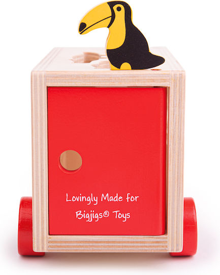 Big Jigs Shape Sorting Truck with Jungle Animals Wooden for 18+ Months