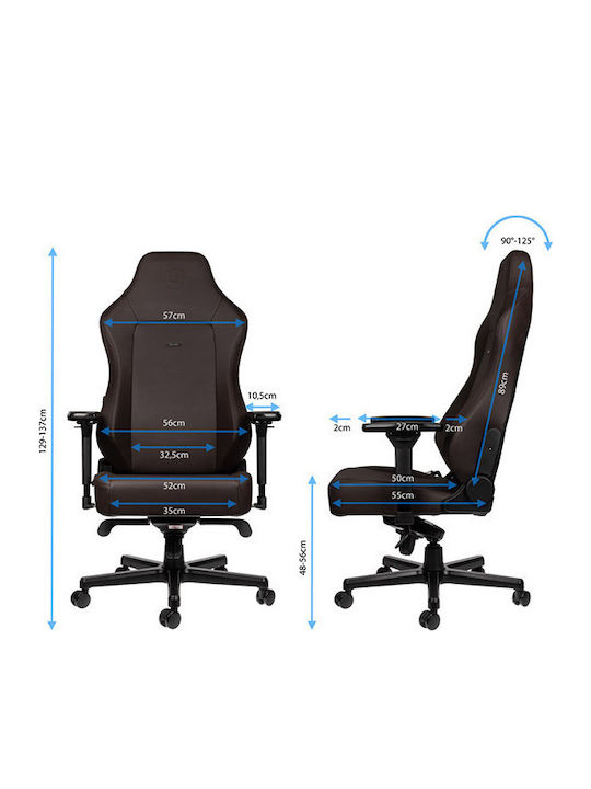 Noblechairs Hero Artificial Leather Gaming Chair with Adjustable Arms Java Edition