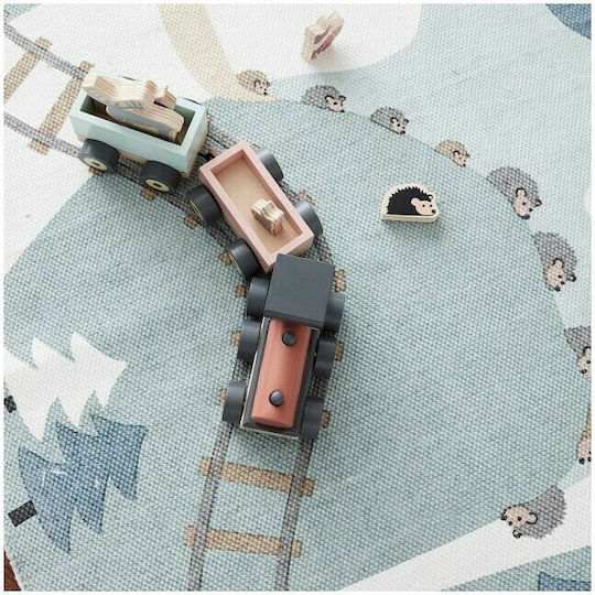 Kids Concept Превозно средство Train Edvin от дърво за 36++ месеца