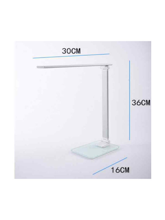 Atman LED Office Lamp Foldable in White Color