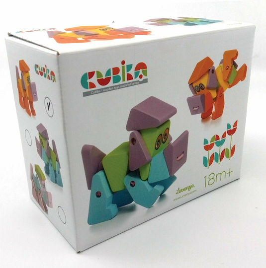 Cubika Animal Dog Acrobat made of Wood for 18++ Months