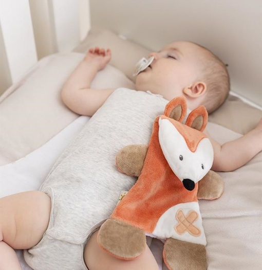 Nattou Babytuch Cuddly Gelpack Fox Brown