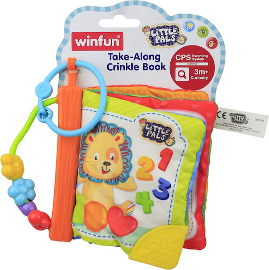 MG Toys Activity Book Little Pals Take Along Book made of Fabric for 3++ Months
