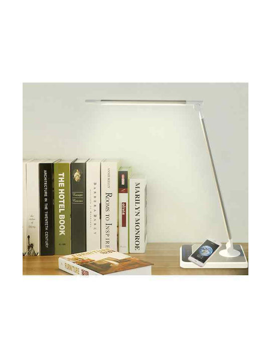 Atman LED Schreibtischlampe faltbar in Silber Farbe