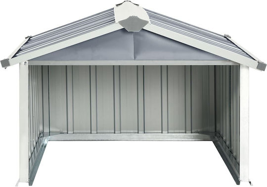 vidaXL Στέγαστρο Χλοοκοπτικού Γκρι 92x97x63cm από Γαλβανισμένο Ατσάλι 150908