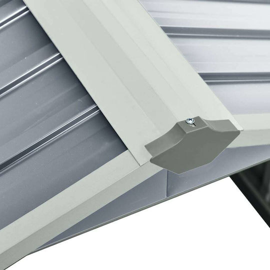 vidaXL Στέγαστρο Χλοοκοπτικού Γκρι 92x97x63cm από Γαλβανισμένο Ατσάλι 150908