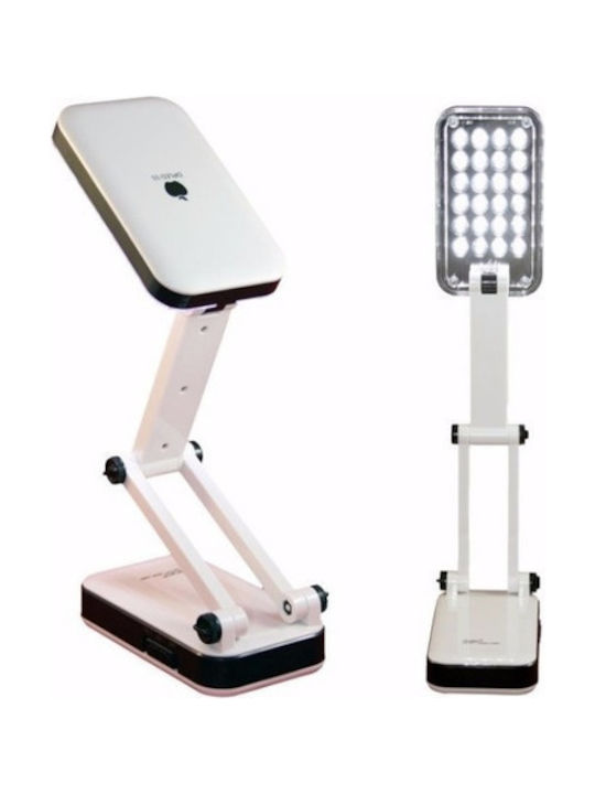 Factory LED Φωτιστικό Γραφείου Αναδιπλούμενο σε Λευκό Χρώμα