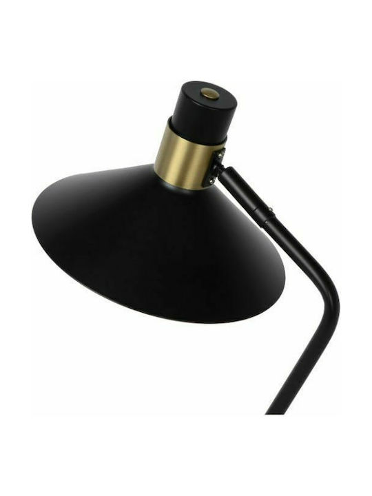 Lucide Lightning Vintage Industrial Lucide Pepijn Office Lamp for Socket E14 in Black Color