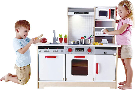 Hape Children's Kitchen All in 1 Kitchen made of Wood for 3+ years Years 14pcs