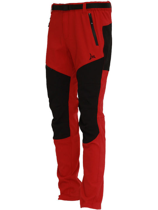 Apu Makalu Shoftsell Men's Hiking Long Trousers Red
