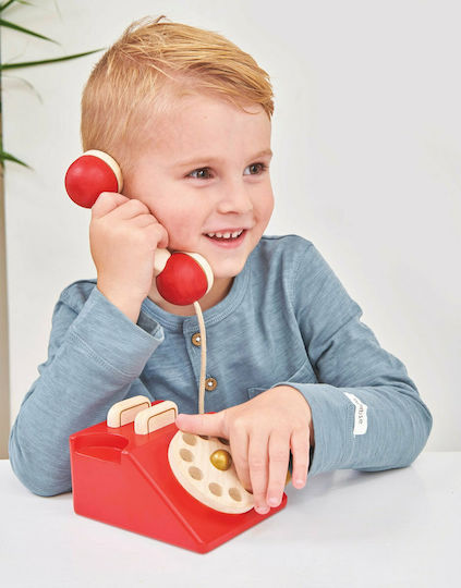 Le Toy Van Children's Household Appliance Vintage Phone made of Wood