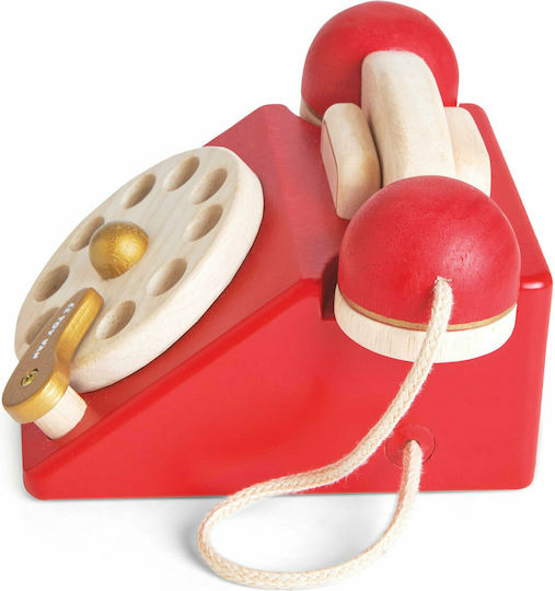 Le Toy Van Children's Household Appliance Vintage Phone made of Wood