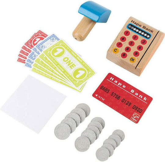 Hape Wooden Toy Cash Register for 3+ Years 15 cm 37 pcs
