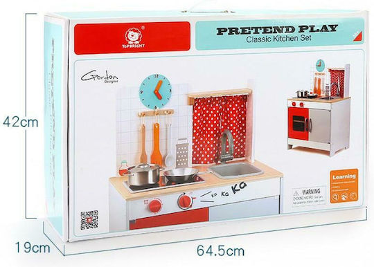 Top Bright Set Clasic Bucătărie Din Lemn Pentru 3+ Ani 60 Cm