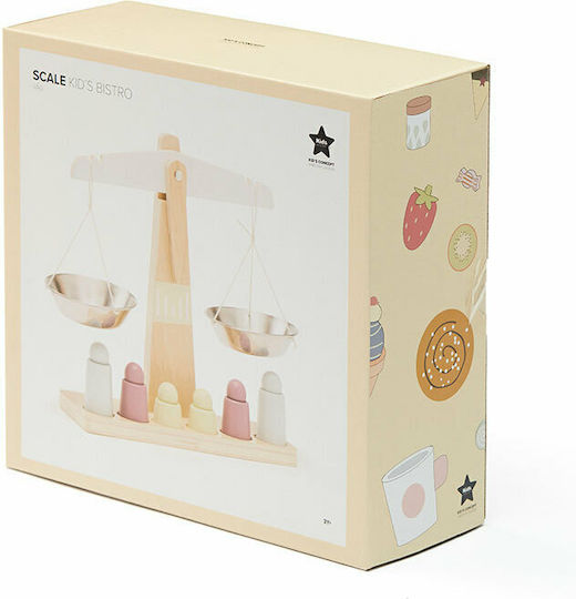 Kids Concept Wooden Kitchen Scale Made of Wood for 3+ Years