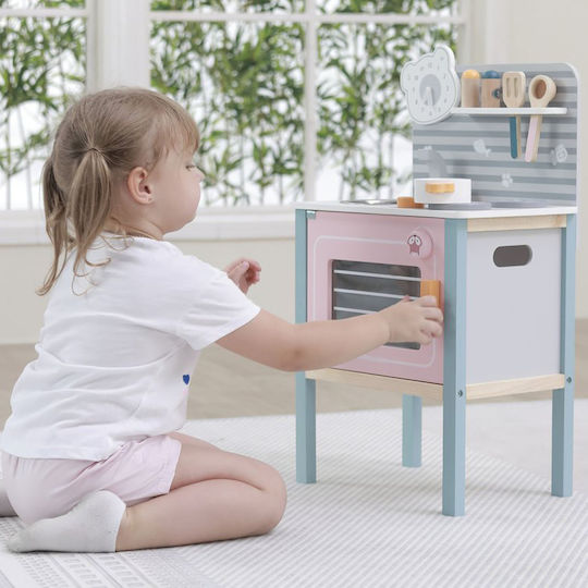 Viga Toys Kinderküche Holzküche aus Holz 68 cm