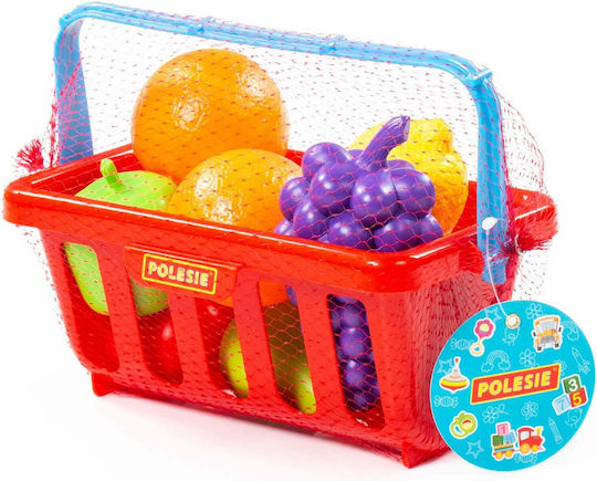 Polesie Lebensmittelspielzeug Korb für 3+ Jahre 9Stück (Verschiedene Designs)