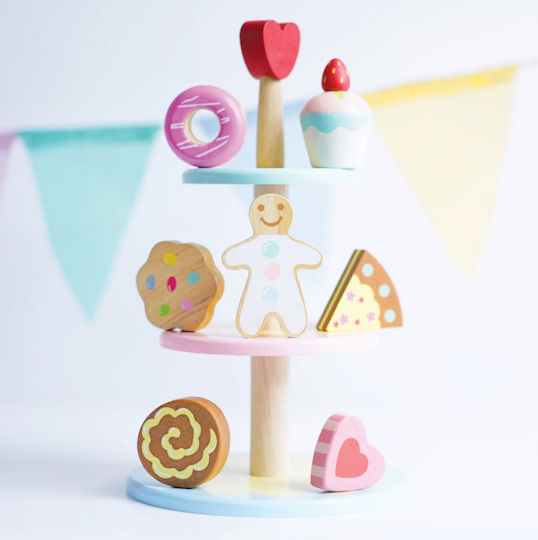 Le Toy Van Комплект Дървена Поставка За Торта За 3+ Години 7 Части