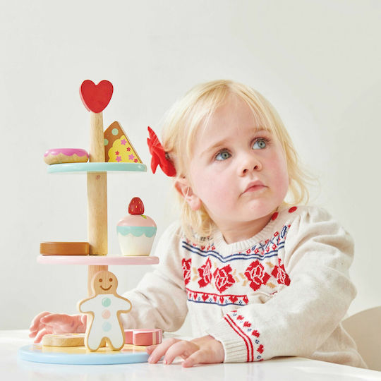 Le Toy Van Комплект Дървена Поставка За Торта За 3+ Години 7 Части