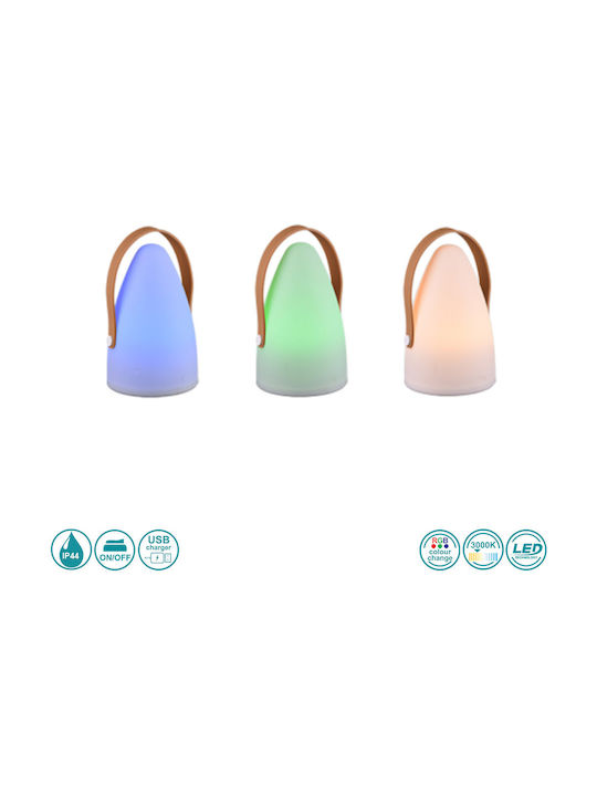 Trio Lighting Haiti Lampă De Masă Pentru Exterior 1W IP44 Pentru Dulie E27 Alb