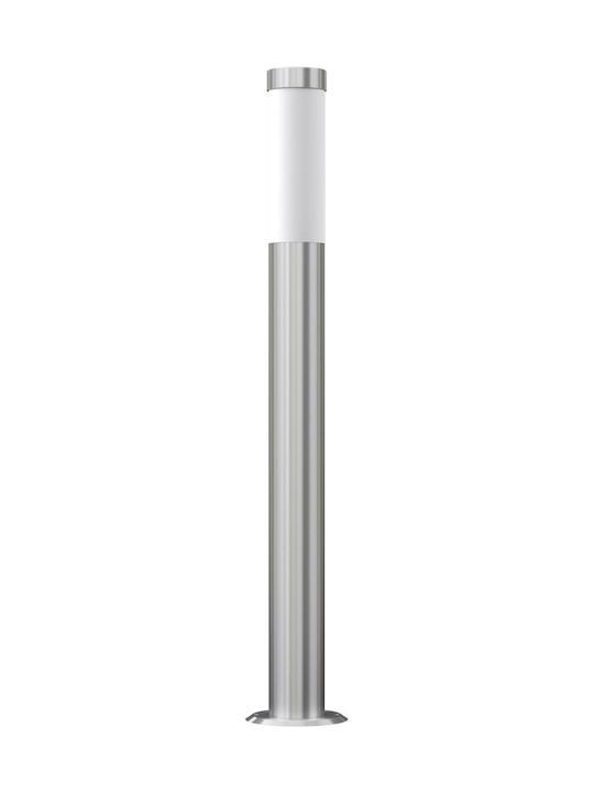vidaXL Outdoor Floor Lamp Small Post 60W IP44 for E27 Socket Silver