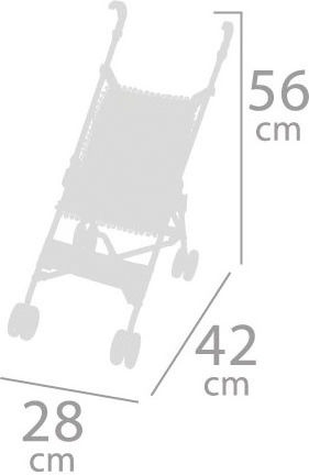 De Cuevas Doll Stroller Foldable Stroller Tresa 90090 56cm cm.