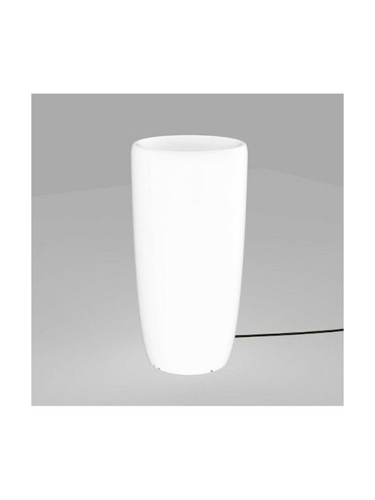 Nowodvorski Flowerpot M Γλάστρα Πλαστική Λευκή 35x35x70εκ.