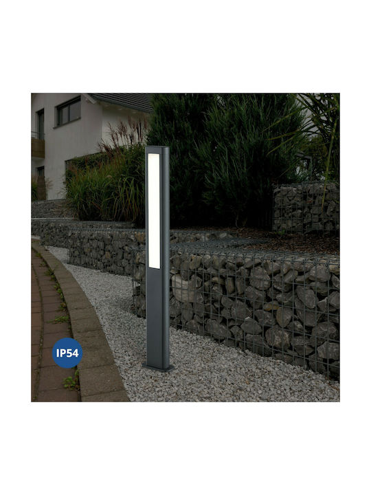 Trio Lighting Rhine Small Post Outdoor Floor Lamp 5.5W with Warm White Light IP54 Black