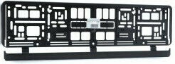 Einparts Kfz-Kennzeichenrahmen Kunststoff 53 x 13cm Schwarz 1Stück