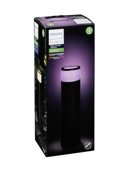 Philips Calla Φωτιστικό Δαπέδου LED Εξωτερικού Χώρου 8W RGB IP65 Μαύρο