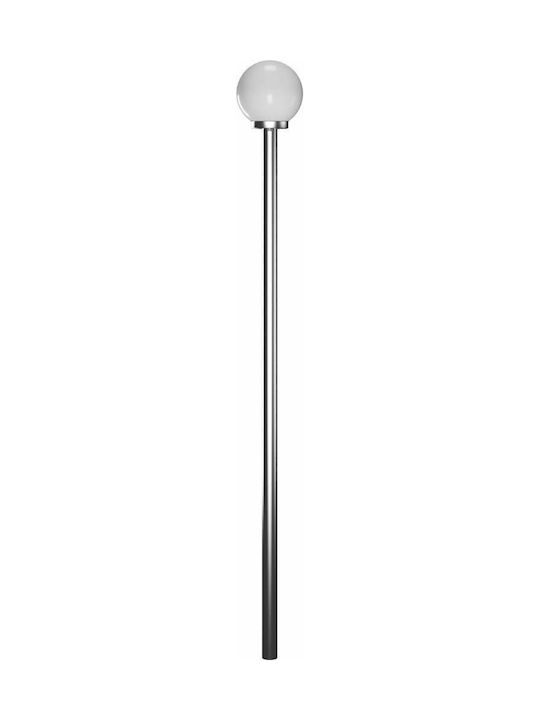vidaXL Outdoor Floor Lamp Post for Exterior Space 60W IP44 for E27 Socket Silver