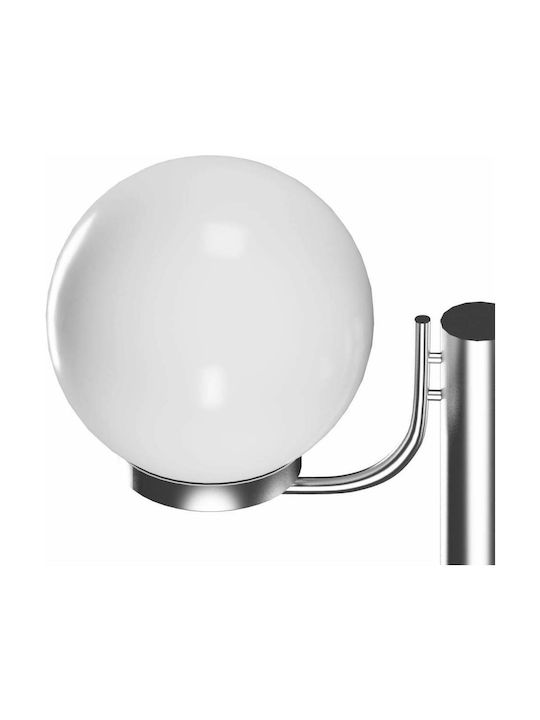 vidaXL Outdoor Floor Lamp Post for Exterior Space 60W IP44 for E27 Socket Silver