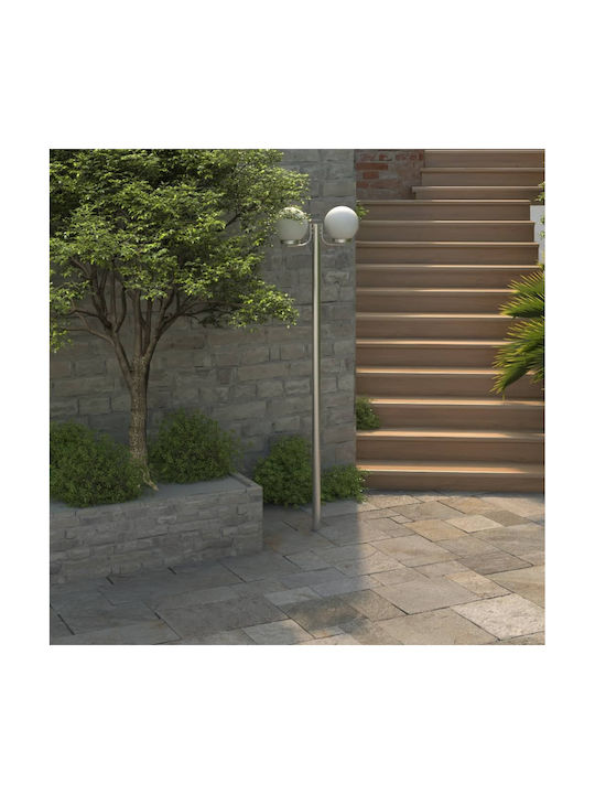 vidaXL Outdoor Floor Lamp Post for Exterior Space 60W IP44 for E27 Socket Silver