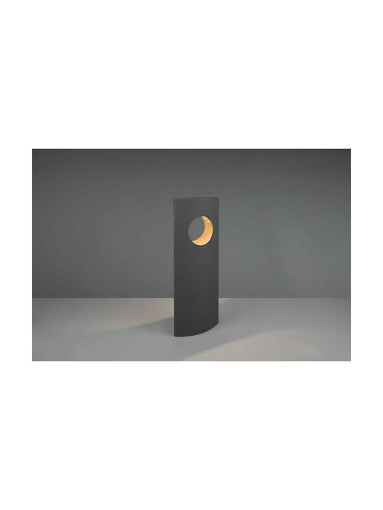 Trio Lighting Katun Small Post Outdoor Floor Lamp 5W with Warm White Light IP54 Black