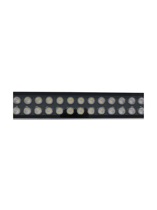 GloboStar Genius Außenstehlampe LED Wall Washer 72W mit Kaltweißem Licht IP66 Silber