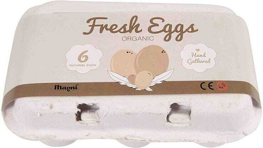 Magni Wooden Eggs in Case 6pcs from Wood for 3+ Years 6pcs