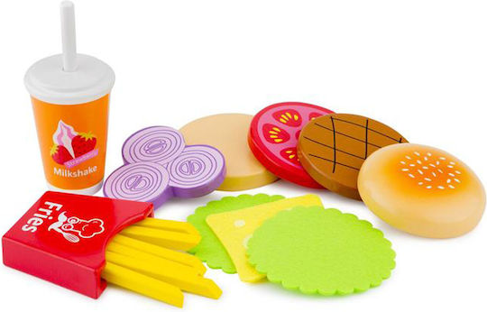 New Classic Toys Fast Food από Ξύλο για 3+ Ετών 3τμχ