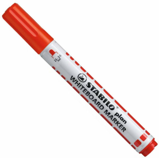Stabilo Plan Whiteboard Marker 3.5mm Red