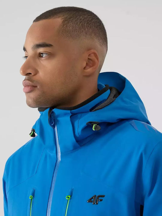 4F Men's Ski & Snowboard Jacket Blue H4Z21-KUMN011-36S