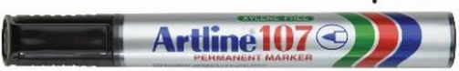Artline 107 Μαρκαδόρος Αλκοόλης Μαύρος 1.5mm