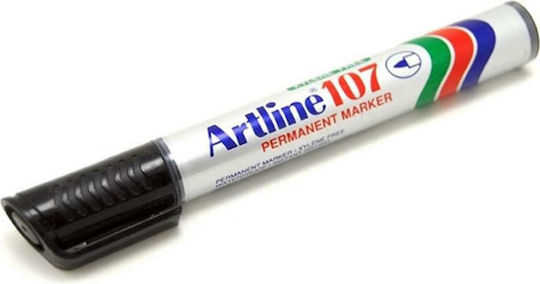 Artline 107 Μαρκαδόρος Αλκοόλης Μαύρος 1.5mm