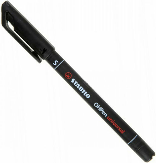 Stabilo OHPen Universal S Μαρκαδόρος Διαφανειών Black 0.4mm