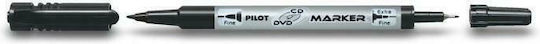 Pilot Marker Pen Μαρκαδόρος για CD/DVD Μαύρο 2mm
