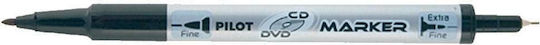 Pilot Marker Pen Μαρκαδόρος για CD/DVD Μαύρο 2mm