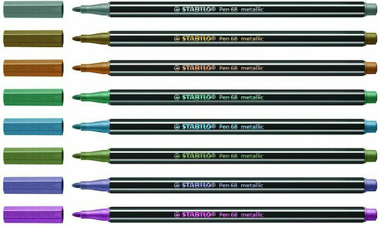 Stabilo Pen 68 Μαρκαδόροι Σχεδίου 1.4mm Σετ 8 χρώματα