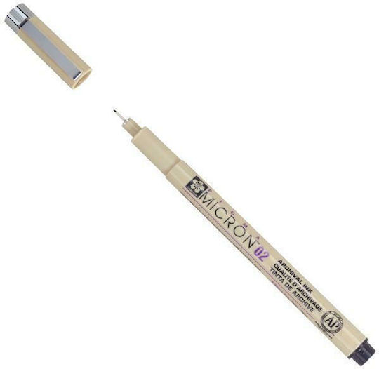 Sakura Pigma Micron 02 Μαρκαδόρος Σχεδίου Μαύρος 0.3mm