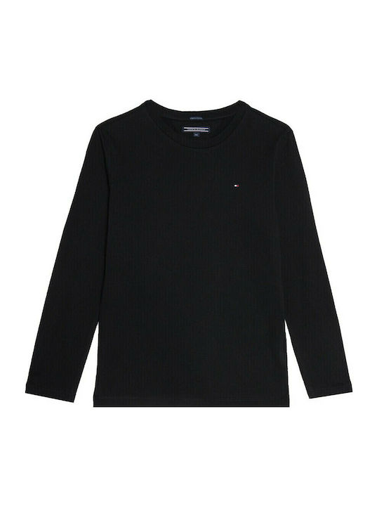 Kids' Shirt Long Sleeve Jetblack BASIC