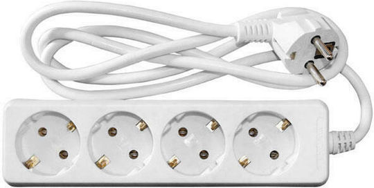 Electropack Πολύπριζο 4 Θέσεων με Διακόπτη και Καλώδιο 1.5m
