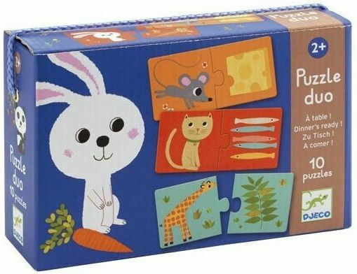 Kids Puzzle Match the Food for 2+ Years 2pcs Djeco