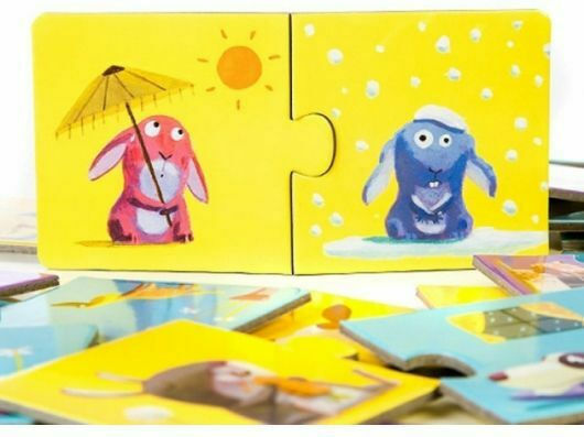 Kids Puzzle Opposites for 2+ years+ Years 12pcs Djeco